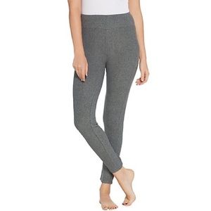 Cuddl Duds - Gray Fleece Leggings, XS